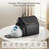 VEVOR Breast Pump Backpack, Breast Feeding Bag with Ice Pack, Fits for S1/S2, Pumping Accessories & Breastmilk Storage, Portable Pump Carrying Case for Work, Travel and Family Use, Black view 2