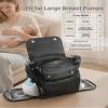 VEVOR Breast Pump Backpack, Breast Feeding Bag with Ice Pack, Fits for S1/S2, Pumping Accessories & Breastmilk Storage, Portable Pump Carrying Case for Work, Travel and Family Use, Black view 4