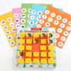 Drfeify Memory Matching Game, Double Sided Wooden Board Game for Camping Travel, Poplar Plywood and ABS Material view 1