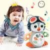 3 Diamonds Penguin Baby Toy with Lights, Sound, for Crawling Development, Educational Learning Interactive Musical for 12 to 36 Months, Crawling Penguin with Lights & Music, Tummy Time view 4