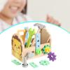 CoudarTitie Kids Tool Set Travel Toy Building Shape Color Recognition Nuts and Wooden Tools for Children Boys Preschool view 2