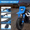 24V Electric-Dirt-Bike for Teens, 12" Fat Tire Electric Motorcycle with Hydraulic Brakes & Spring Suspension, 130lbs Max Load, 350W Brushless Motor, Mountain Off-Road Motorcycle for Boys Girls view 2