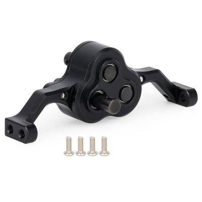 Aluminum Transfer Case Gearbox 70mm Width Underdrive 30% for 1/10 RC Crawler Cheater Rigs LCG Chassis Build DIY Upgrade Parts(Black)
