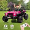 12V Kids Ride On Truck with Parent Remote Control, Off-Road Electric Car w/Dual Motors, LED Lights & Music, 3-Speed, Spring Suspension, Safety Belt | Gift for Boys Girls Ages 37M+ view 4