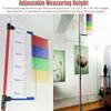 Adjustable Height Vertical Jump Tester, School Gym Vertical Jump Trainer Training Equipment, Metal Jump Measurement Tool with Colorful Vane view 3