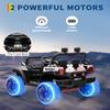 12V Kids Ride On Truck with Parent Remote Control, Off-Road Electric Car w/Dual Motors, LED Lights & Music, 3-Speed, Spring Suspension, Safety Belt | Gift for Boys Girls Ages 37M+ view 3