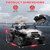 12V Kids Ride On Truck with Parent Remote Control, Off-Road Electric Car w/Dual Motors, LED Lights & Music, 3-Speed, Spring Suspension, Safety Belt | Gift for Boys Girls Ages 37M+ view 4