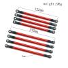 Compatible with AXIAL for SCX10 90046 for TRX4 1/10 RC Crawler Car Accessories 8 PCS Aluminum Alloy 313mm Wheelbase RC Link Rod Linkage Set RC Accessory(Red) view 3