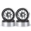 For Axial For SCX10 For TRX-4 D90 CC01 TF2 1/10 Alloy Metal 1.9" Beadlock Wheel Rims RC Crawler Car Accessories RC Car Tires Rims(Titanium) view 1