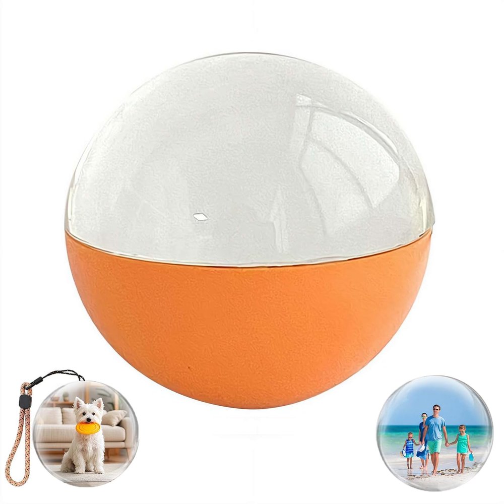2.76" Crystal Ball Video Player, 3D Memory Orb Ball Digital Display Memory Sphere Lamp with Sound, Uploadable Videos & Photos, Personalized Gift for Birthday Anniversary Xmas