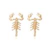 3.2 * 2cm Alloy Gothic Style Animal Retro Earrings For Women,silvery,3.2 * 2cm view 2