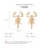 3.2 * 2cm Alloy Gothic Style Animal Retro Earrings For Women,silvery,3.2 * 2cm view 3