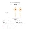 11.2 * 3.9cm Bohemian Flower Tassel Hand Woven Pearl Earrings For Women,pink,11.2 * 3.9cm view 4