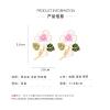 3.8 * 2.8cm Bohemian Flower Enamel Earrings For Women,multicolored,3.8 * 2.8cm view 3