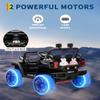 12V Kids Ride On Truck with Parent Remote Control, Off-Road Electric Car w/Dual Motors, LED Lights & Music, 3-Speed, Spring Suspension, Safety Belt | Gift for Boys Girls Ages 37M+ view 3