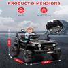 12V Kids Ride On Truck with Parent Remote Control, Off-Road Electric Car w/Dual Motors, LED Lights & Music, 3-Speed, Spring Suspension, Safety Belt | Gift for Boys Girls Ages 37M+ view 4