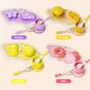 JAUNTY Tea Party Set Toy for Girl 3 4 5 Years Old, Wooden Pretend Play Kitchen Toy Food for 3 Year Old Little Girls , Great Educational 1st Birthday for 3-5 Toddler Girls Boys view 2