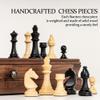 A&A 15 inch Walnut Wooden Chess Sets with Storage Drawer view 4
