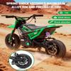 24V Electric-Dirt-Bike for Teens, 12" Fat Tire Electric Motorcycle with Hydraulic Brakes & Spring Suspension, 130lbs Max Load, 350W Brushless Motor, Mountain Off-Road Motorcycle for Boys Girls view 3