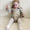 26 Inch Big Size Realistic Reborn Toddler Doll Girl with Blond Hair and Blue Eyes that Look Real and Feel Real Soft Vinyl Newborn Baby Weighted Dolls for Kids and Collectors view 2