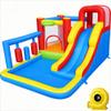Bounce House Inflatable Bouncy Castle with Punching Bag,Ball Pit,Climbing Wall Jumping House with Slide for Kids 3-10 Indoor/Outdoor Play Gifts for Boys & Girls (Blue) view 1