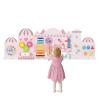 Olakids Pink Castle Sensory Wall, 11 in 1 Wooden Montessori Busy Board Panel, Toddler Wall Mounted Activity Center, Educational Toys Learning Gift for Boys Girls view 1