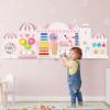 Olakids Pink Castle Sensory Wall, 11 in 1 Wooden Montessori Busy Board Panel, Toddler Wall Mounted Activity Center, Educational Toys Learning Gift for Boys Girls view 2