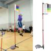 Adjustable Height Vertical Jump Tester, School Gym Vertical Jump Trainer Training Equipment, Metal Jump Measurement Tool with Colorful Vane view 1