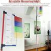 Adjustable Height Vertical Jump Tester, School Gym Vertical Jump Trainer Training Equipment, Metal Jump Measurement Tool with Colorful Vane view 3