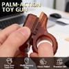 3D Fidget Slider Finger Ring Clicker EDC Toy Fingertip Textured Spinner Flip, Plastic Hand Roller Fidget Top Focus Sensory Stress Relief Toy, Gift for Stocking Stuffer Birthday, Brown view 3