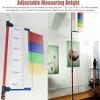 Adjustable Height Vertical Jump Tester, School Gym Vertical Jump Trainer Training Equipment, Metal Jump Measurement Tool with Colorful Vane view 3