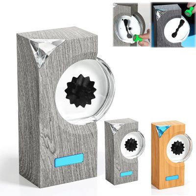 DKDZZXHUS Magnetic-Fluid Speaker, Magnetic-Fluid Sound Visualizer, Dancing Magnetic-Fluid Lamp, Symbiont in a Bottle Magnetic-Fluid Tabletop Toy (Grey)