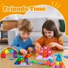 ZNZ Mini Magnetic Tiles 48PCS Travel Toys for Kids, Airplane Travel Essential Activities Magnet Building Toys for Girls Boys 3-8 Road Trip Sensory Toy, Educational Gifts for Toddler 3 4 5 6 Year Old view 4