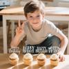 12 PCS Happy Birthday Cupcake Toppers Silver Glitter Cupcake Picks 6 Styles for Kids Adult Birthday Party Celebration Decorations Supplies view 3