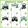 12 PCS Video Game Controllers Cupcake Toppers Glitter Black Green Cake Picks for Baby Shower Game Theme Birthday Party Cupcake Decorations Supplies view 4