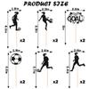 12 PCS Soccer Ball Cupcake Toppers Glitter Women Girl Football Cake Picks for Baby Shower Sports Themed Kids Birthday Party Cupcake Decorations Supplies view 4