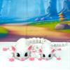 2pcs Articulating Sugar Gliders Toy 3D Printed Mother and Child Sugar Glider Fidget Toy Fun, Flexible & Poseable Gift for Sugar Glider Lovers - 3D Printed in USA - ASG001-White -2X view 2