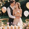 12 PCS Rose Gold Glitter Bride to Be Cupcake Toppers with Wedding Dress, Ring, Love Cupcake Picks for Bridal Shower Wedding Engagement Party Celebration Decoration Supplies view 3