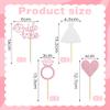 12 PCS Rose Gold Glitter Bride to Be Cupcake Toppers with Wedding Dress, Ring, Love Cupcake Picks for Bridal Shower Wedding Engagement Party Celebration Decoration Supplies view 4