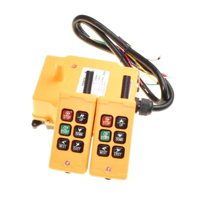 USUFKCXDG 1PCS HS-6 6 Keys 1 Speed 2 Transmitter + 1 Receiver DC12-24V