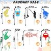 16 PCS Fishing Cupcake Topper Fisherman Theme Cupcake Picks for Birthday Party Decoration Fishermen Go Fishing Theme Party Decorations Supplies view 4