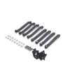 Parts For MN D90 D91 D96 D99 D99S MN90 1/12 8pcs Metal Chassis Pull Rods Fixed Link Suspension Tie Rod RC Car Upgrade Parts(Black) view 1