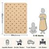 CUPADA Baby Blankets Infant Blanket Brown Hearts on Transparent Toddler Blankets Soft Warm Personalized Nap Blanket for Daycare Stroller Cover view 2