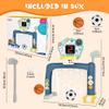 2026 Updated 4 in 1 Adjustable Basketball Hoop Soccer Goal for Toddlers 1-3,Kids Sports Toys with Golf Toy, LED Scoreboard, Music & Educational Games,Indoor & Outdoor Baby Activity Center view 2