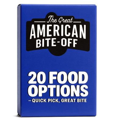 The Great American Bite-Off Food Decision Cards for Dinner | 20 Food Options Card Deck | Food Dice Alternative for Couples, Friends & Families | Quick Pick Restaurant & Meal Chooser | Food Dice