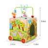 JAUNTY Montessori Activity Cube Toys for Toddlers 1 2 3 Years Old, Wooden Sensory Baby Tissue Box Toy for 1 Year Old Girls Boys, Great Educational Toys 1st First Birthday Gift view 3