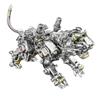 3D Metal Puzzle Model Kit, 650Pcs 3D Steampunk DIY Building Smilodon Tiger Model with LED Lights, Unique Desk Creative Art Decorations Gift for Adults view 2