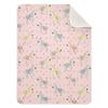 CUPADA Baby Blankets Infant Blanket Colorful Zebras Pink Cartoon Toddler Blankets Soft Warm Personalized Nap Blanket for Daycare Stroller Cover view 1