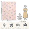 CUPADA Baby Blankets Infant Blanket Colorful Zebras Pink Cartoon Toddler Blankets Soft Warm Personalized Nap Blanket for Daycare Stroller Cover view 2