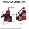 FLMLF CNC 32CC Marine Engine Kit Red for Zenoah CY QJ Gasoline Marine Rc Boat view 2